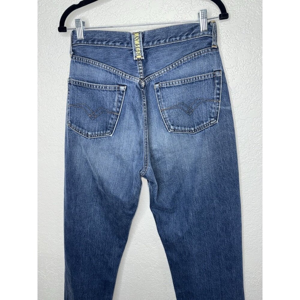 Vintage Replay Jeans ItalianRegular 30x31 Straight Fit Button Fly Mens Denim 1C - Picture 8 of 9